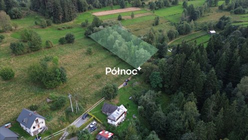 Na sprzedaż działka rolna zalesiona 1428 m² w Raba Wyżna działka Raba Wyżna