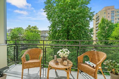 Przestronny apartament 65 m² z balkonem i widokiem na zieleń mieszkanie Warszawa, Mokotów, Ludwika Narbutta