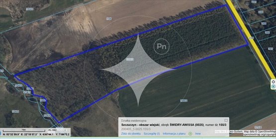 działka na sprzedaż 28880m2 działka Świdry-Awissa