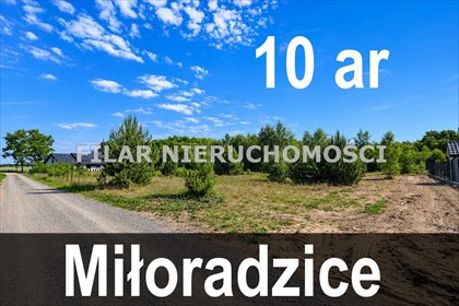 Działka pod dom w otoczeniu zieleni, 10 ar, Miłoradzice działka Miłoradzice