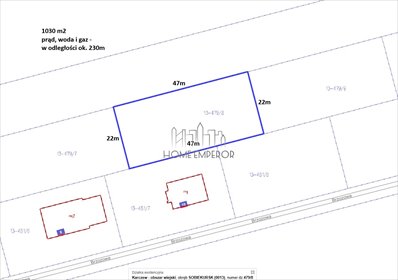 działka na sprzedaż 1030m2 działka Sobiekursk, Brzozowa