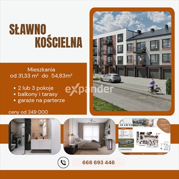 mieszkanie na sprzedaż 40m2 mieszkanie Sławno, Kościelna