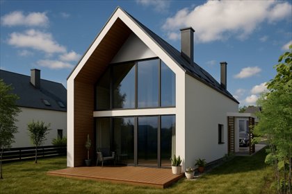 Nowoczesny energooszczędny dom 118m² w Lisewcu, blisko Gdańska dom Lisewiec