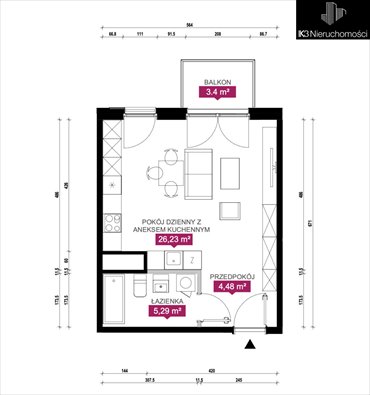 Mieszkanie 37 m² w centrum Łodzi - zapraszam mieszkanie Łódź, Śródmieście, Milionowa