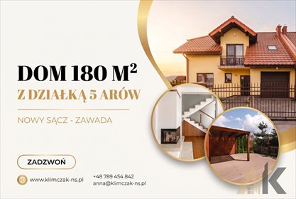 Dom 179,5 m² w Nowym Sączu (z kominkiem, garażem) dom Nowy Sącz, Osiedlowa