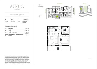 mieszkanie na sprzedaż 34m2 mieszkanie Bydgoszcz, Toruńska