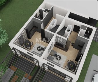 Do sprzedania energooszczędny dom bliźniaczy 69 m² w Góraszce dom Góraszka