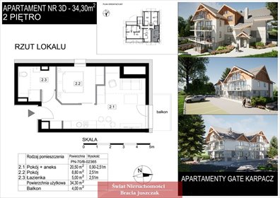 mieszkanie na sprzedaż 34m2 mieszkanie Miłków