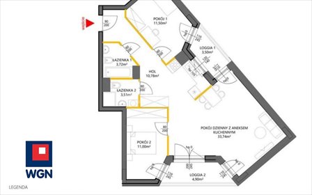Nowoczesne 3-pokojowe mieszkanie deweloperskie (74,25 m²) w Warszawie mieszkanie Warszawa, Białołęka, Marywillska