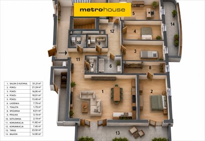 Nowoczesny 5-pokojowy apartament z balkonami i garażem zapraszam mieszkanie Warszawa, Mokotów