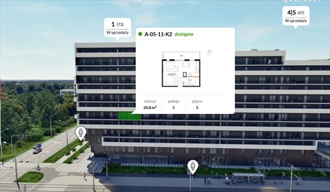 Przestronne 34,8 m² z loggią w nowoczesnej inwestycji zapraszam mieszkanie Wrocław, Fabryczna, Żerniki