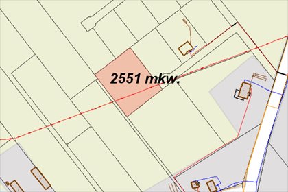 Działka 2551 m² pod zabudowę w Lubczynie (blisko Gorzowa) działka Lubczyno