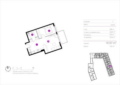 mieszkanie na sprzedaż 58m2 mieszkanie Poznań, Winogrady, Ziarnista