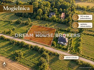 działka na sprzedaż 1041m2 działka Mogielnica