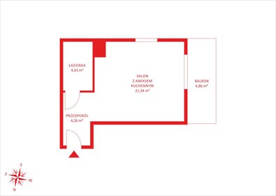 Przestronne 30m2 z widokiem na zieleń, nowoczesne osiedle. mieszkanie Gdańsk, Zaspa, Leszczyńskich