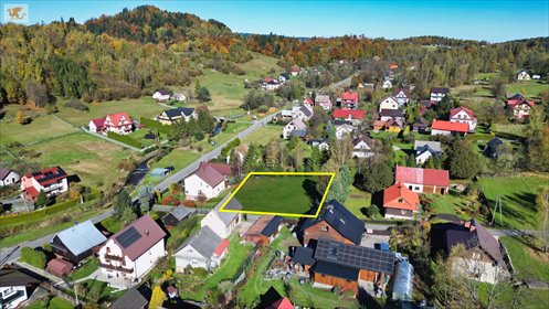 Działka budowlana 1300 m2 w Koszarawie – spokojna okolica działka Koszarawa