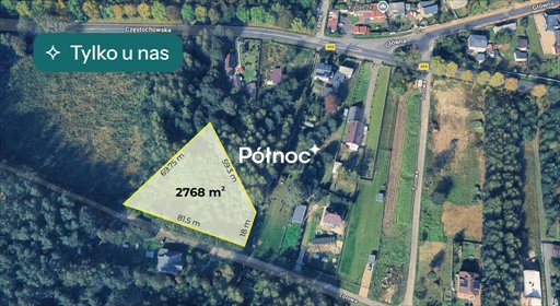 Działka 2768 m² z lasem i spokojem w Kaleju działka Kalej, Torowa