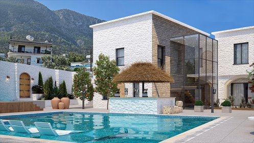 Urokliwa willa z widokiem na morze, basenem i jacuzzi dom Lapta, Lapta, Girne, Cypr Północny