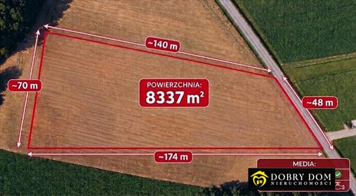 Zapraszam do zakupu działki 8337 m² w Łopuchowie działka Łopuchowo