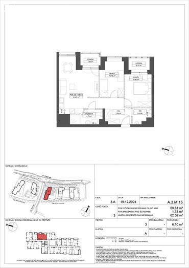 Zapraszam do 3-pokojowego apartamentu 60,81 m² w Gdyni mieszkanie Gdynia, Śródmieście, Tadeusza Wendy