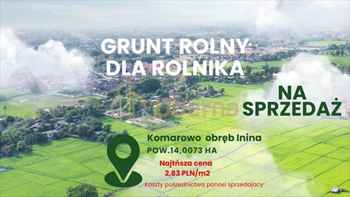 działka na sprzedaż 140073m2 działka Komarowo