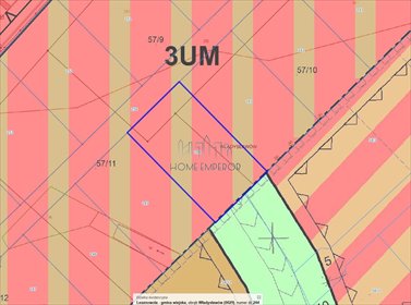działka na sprzedaż 1077m2 działka Władysławów, Żwirowa
