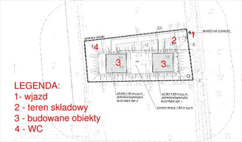 Działka inwestycyjna z pozwoleniem 1178 m² - polecam działka Kąty Rybackie