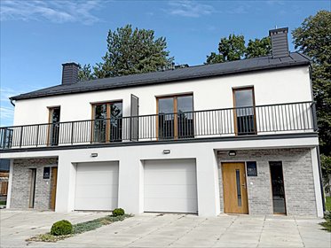 Nowoczesny bliźniak 122 m² z ogródkiem i garażem polecam dom Jedlnia-Letnisko, Cicha