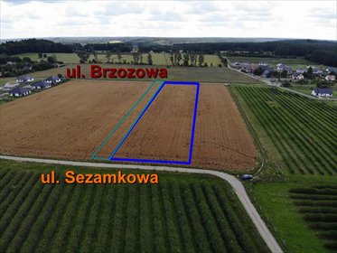 działka na sprzedaż 1091m2 działka Manowo, Sezamkowa