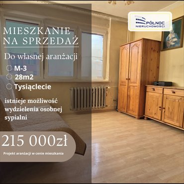 mieszkanie na sprzedaż 28m2 mieszkanie Częstochowa, Tysiąclecie, Broniewskiego