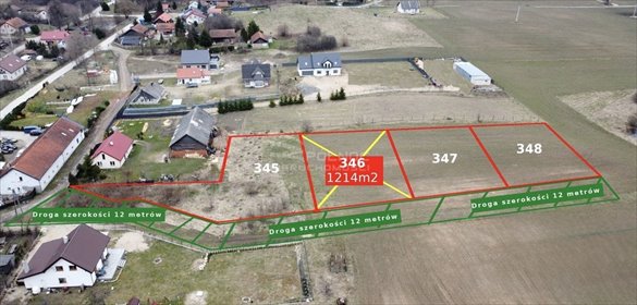 działka na sprzedaż 1214m2 działka Dąbrówka Wielka
