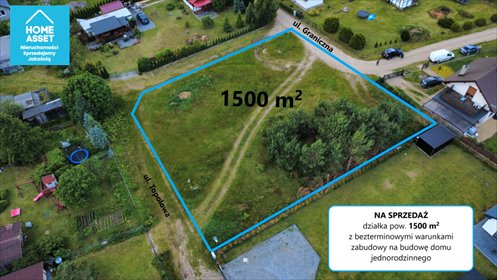 Sprzedam działkę 1500 m² z warunkami zabudowy w Domatówku działka Domatówko, Graniczna