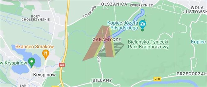 działka na sprzedaż 1400m2 działka Kraków, Krowodrza, Olszanica, Zakamycze