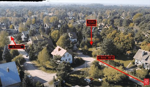 działka na sprzedaż 803m2 działka Józefów, Jaskółcza