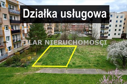 Działka usługowa z 4 mieszkaniami, parking, MPZP działka Lubin, Ustronie