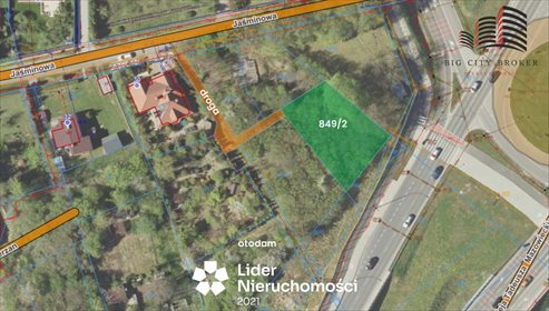działka na sprzedaż 653m2 działka Lublin, Szerokie, Jaśminowa