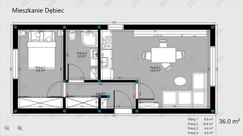mieszkanie na sprzedaż 37m2 mieszkanie Poznań, Wilda, Dębiec