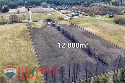 Działka 13 400 m² z dostępem do drogi i mediów działka Ładne