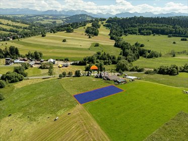 Działka z panoramicznym widokiem na Tatry, 829 m² działka Chochołów