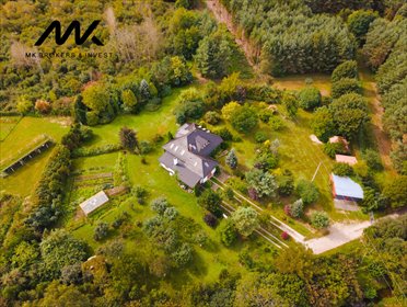 Polecam luksusową rezydencję 220 m² na 7,63 ha z własnym lasem i stawem dom Łęczynko