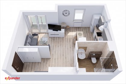 Na wynajem przestronna kawalerka 28 m² z balkonem w Opolu mieszkanie Opole, Chabry, Oleska