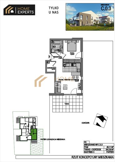 mieszkanie na sprzedaż Lidzbark Warmiński Akacjowa 46,11 m2
