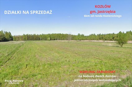 Działka budowlana 7100 m² z mediami, blisko Radomia działka Kozłów, Kozłów