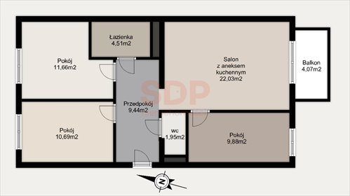 mieszkanie na sprzedaż 70m2 mieszkanie Wrocław, Śródmieście, Ołbin, Jedności Narodowej