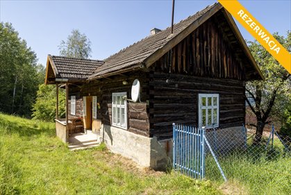 Dom drewniany z bala 80 m² z dużą działką 1,85 ha - polecam! dom Rożnów