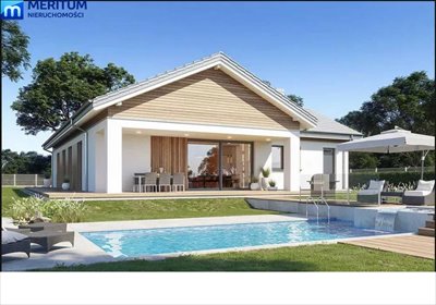 Dom z basenem i energooszczędnymi technologiami w zielonej okolicy dom Bartoszówka