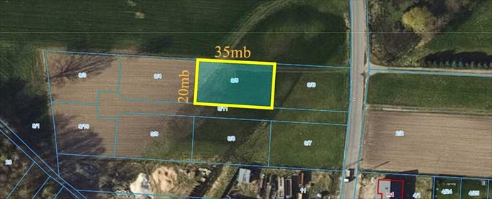 działka na sprzedaż 700m2 działka Łódź, Tadeusza Gajcego