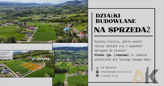 działka na sprzedaż 923m2 działka Kłodne