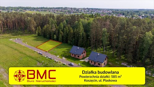 działka na sprzedaż 585m2 działka Koszęcin, Piaskowa