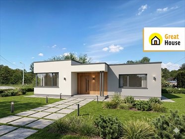 Nowoczesny dom 86 m² w stanie surowym zamkniętym mieszkanie Gołkowice